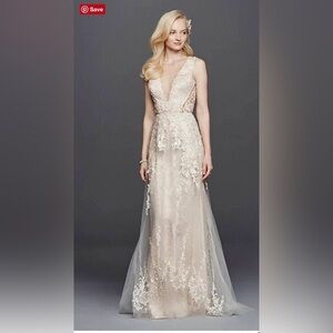 Galina signature illusion dress. New with tags